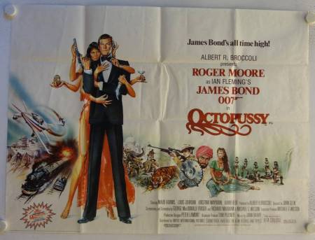 James Bond 007 - Octopussy originales British Quad Filmplakat